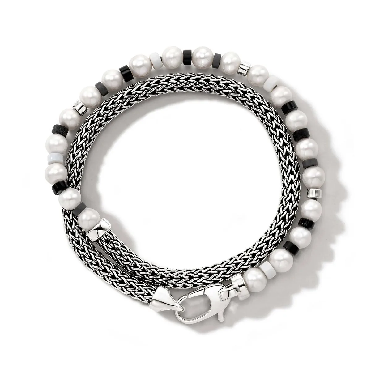 John Hardy Colorblock Double Wrap Bracelet