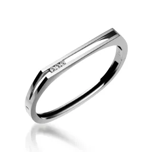 Lines Diamond Hinged Bracelet