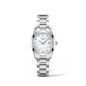 Longines Conquest Classic Watch MOP Dial 29.5mm Quartz