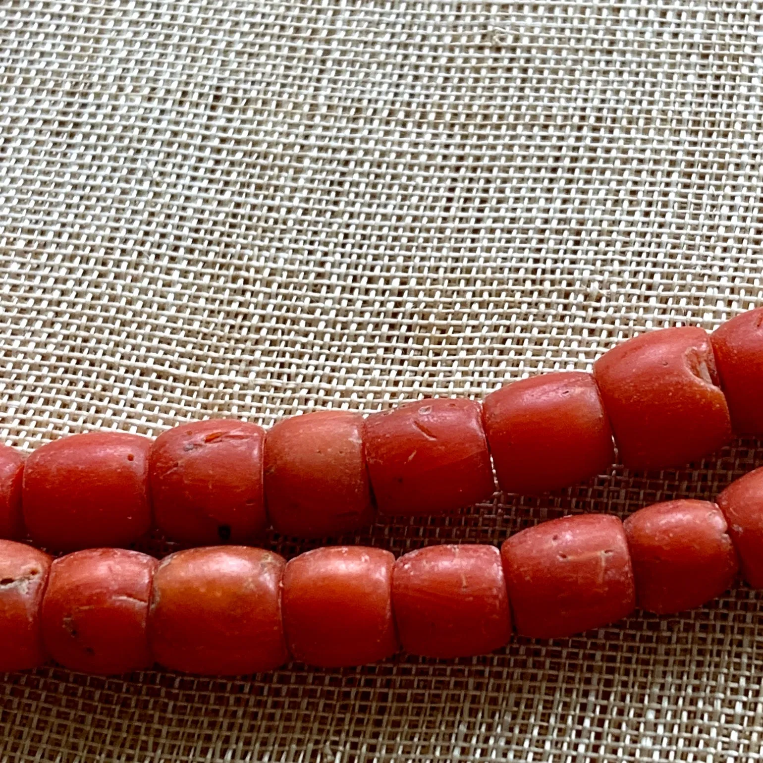 Lovely Strand Antique Yemeni Coral Beads