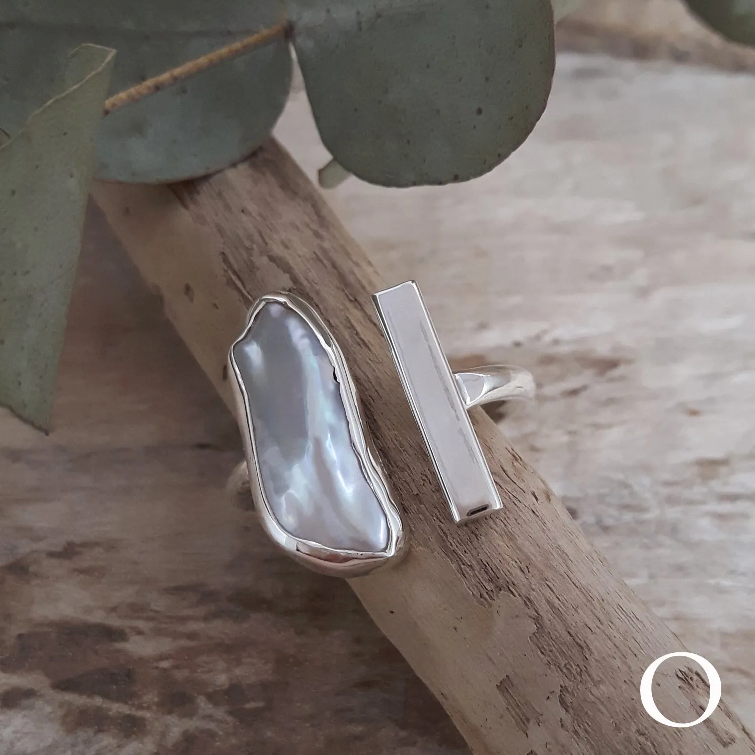 Luminous Biwa Pearl Ring