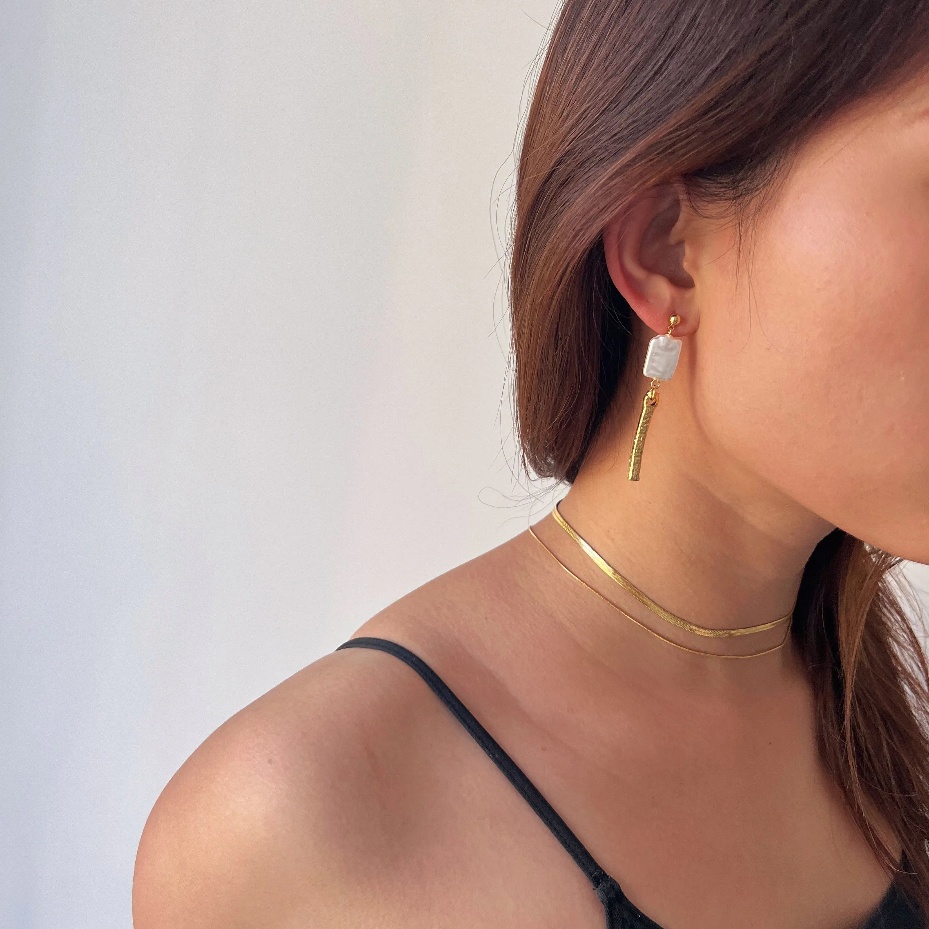 Luminous Flow Long Earrings
