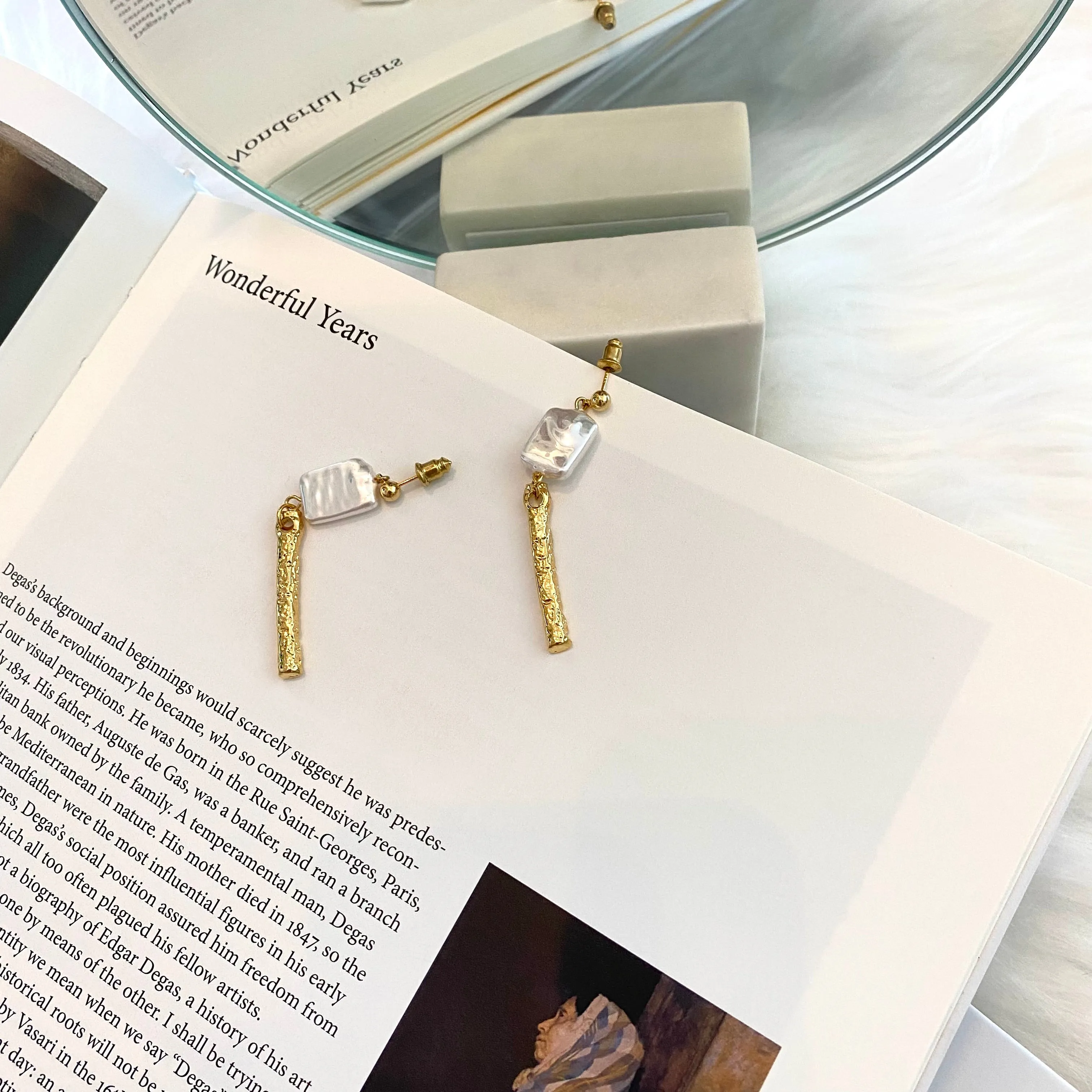 Luminous Flow Long Earrings