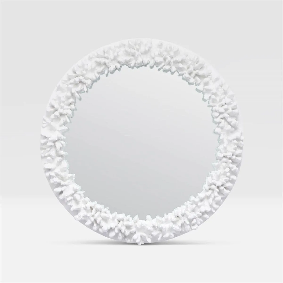 Made Goods Ophelia Round Faux Coral Mirror