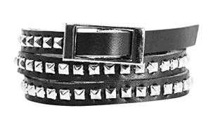 Mandala Crafts Leather Wrap Bracelets for Women & Teens Metal Studded Wrap Leather Bracelet for Women Girls - Multilayer Leather Bracelet for Men