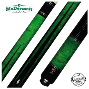 McDermott  G Series Emerald Stained Maple with Black Points Pool Cue - G514