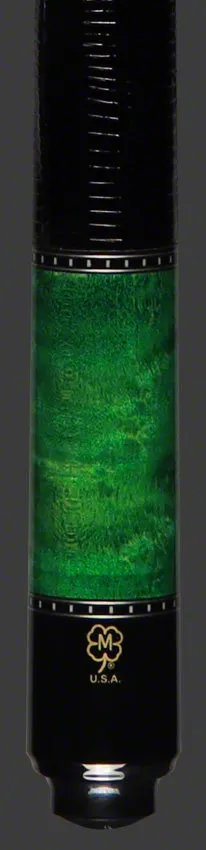 McDermott  G Series Emerald Stained Maple with Black Points Pool Cue - G514