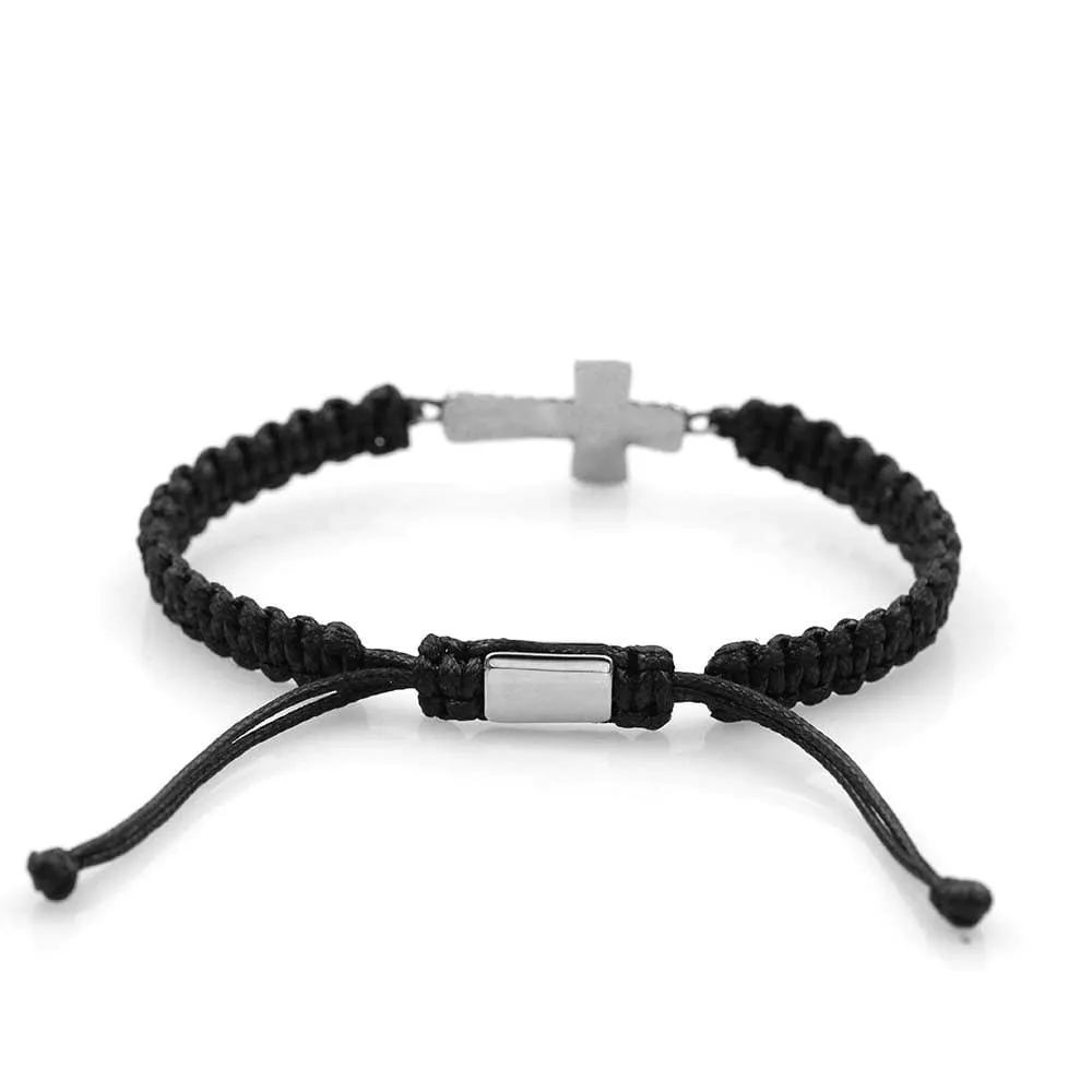 Men's Cross Bracelet <br> Stripe