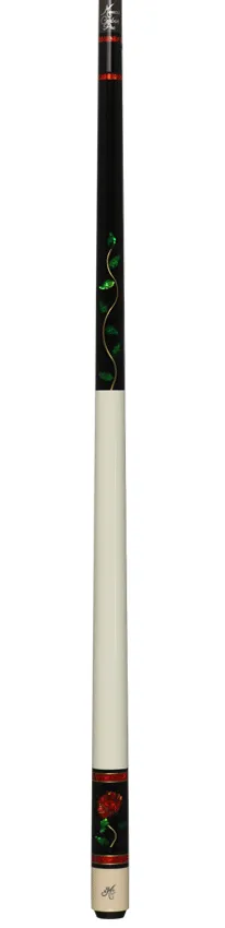 Meucci BMC Glass Rose Pool Cue with Carbon Shaft - BMCGRC