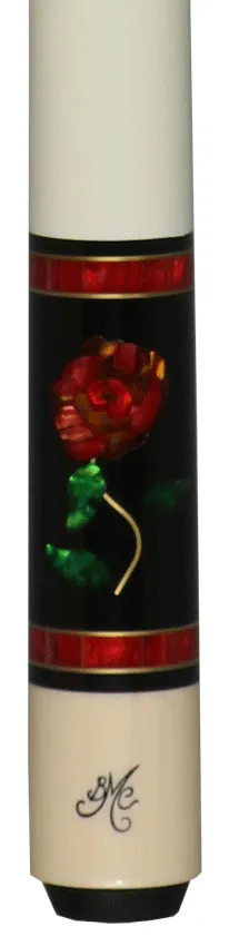 Meucci BMC Glass Rose Pool Cue with Carbon Shaft - BMCGRC