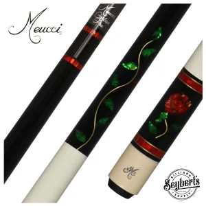 Meucci BMC Glass Rose Pool Cue with Carbon Shaft - BMCGRC