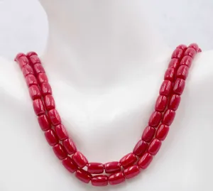 Natural Coral Beads Coral Necklace Italian Coral beads Red Coral Beads Antique Coral Beads Natural Coral Bead 16" SKU:108776,108778