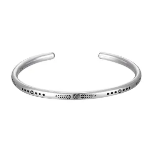 New Arrival Vintage Silver Color Fish Pattern Open Bracelet Bangle Hand Beat Irregular Bracelet For Women Men Jewelry