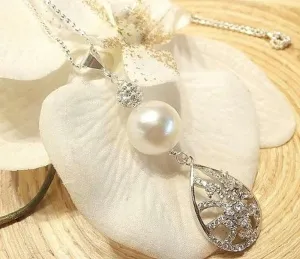 Pearl and Sterling Silver Necklace
