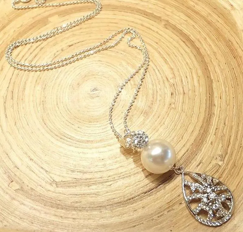 Pearl and Sterling Silver Necklace