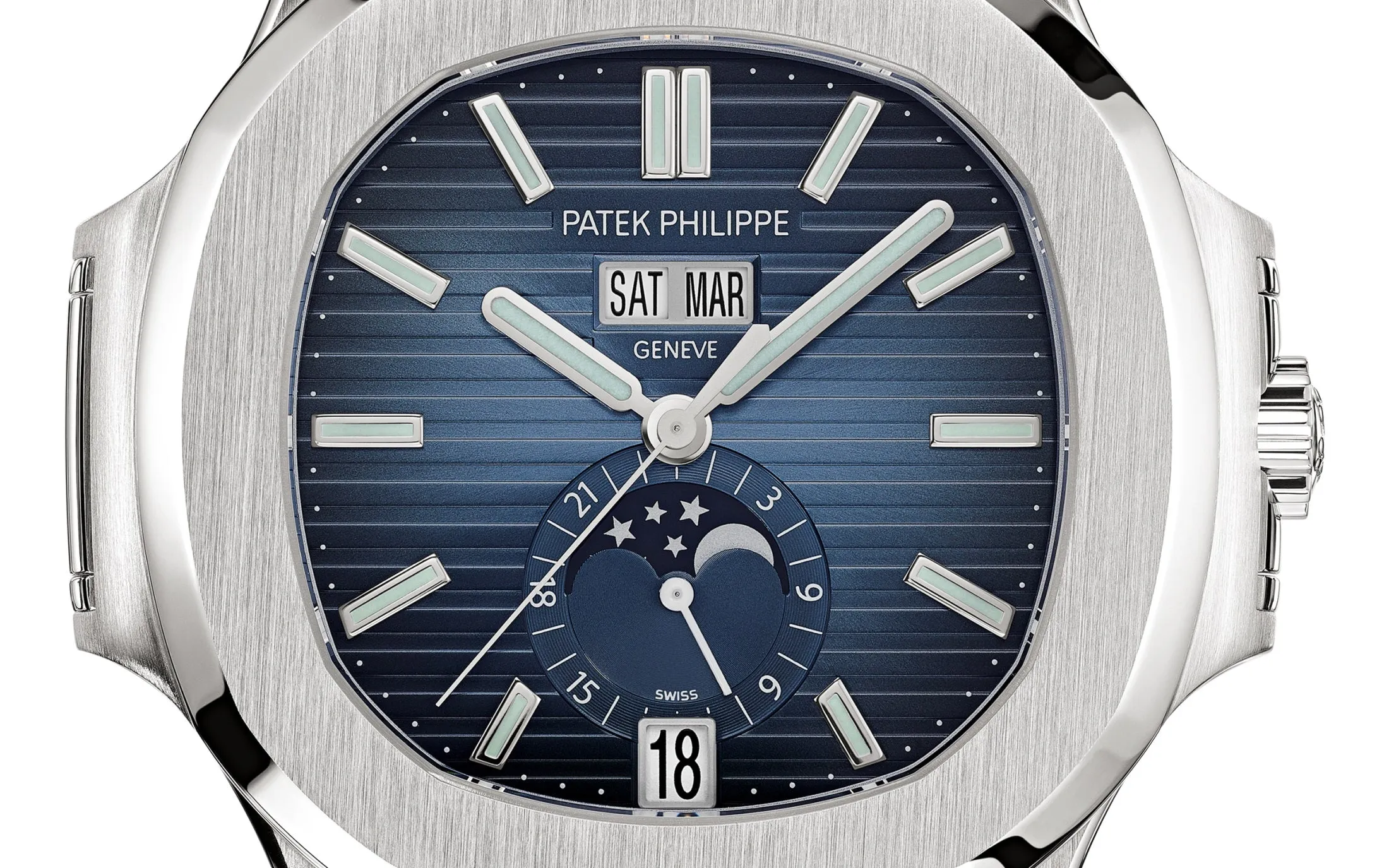 Philippe Nautilus 5726/1A-014 – Stainless Steel, Annual Calendar, Blue Dial