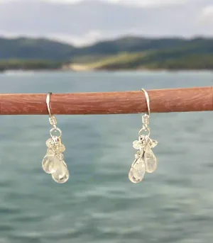 Pom Jewelry Moonstone Earrings In Sterling Silver-PEMN23