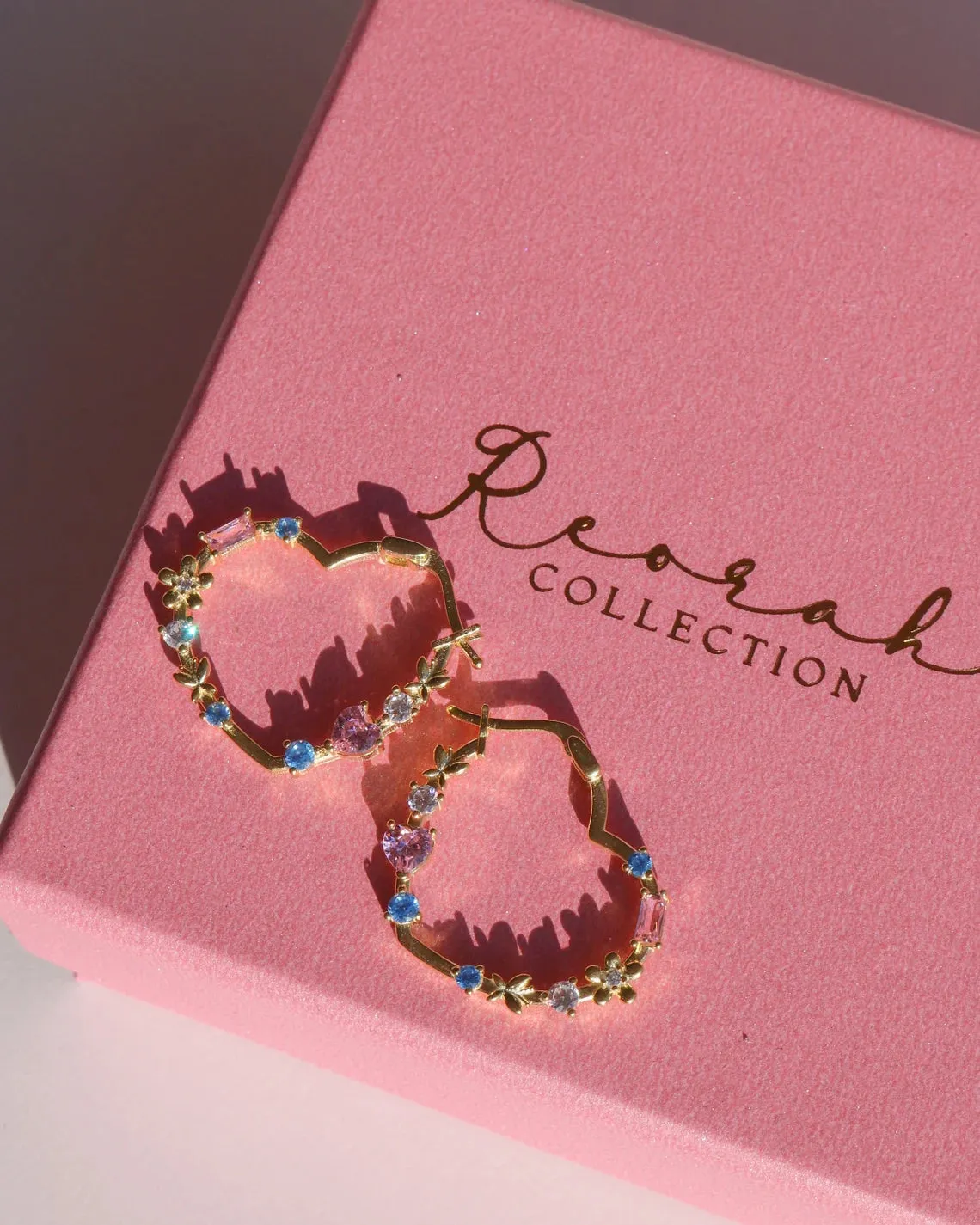 Princess Pauper Heart Hoop Earrings, Erika Anneliese Earrings