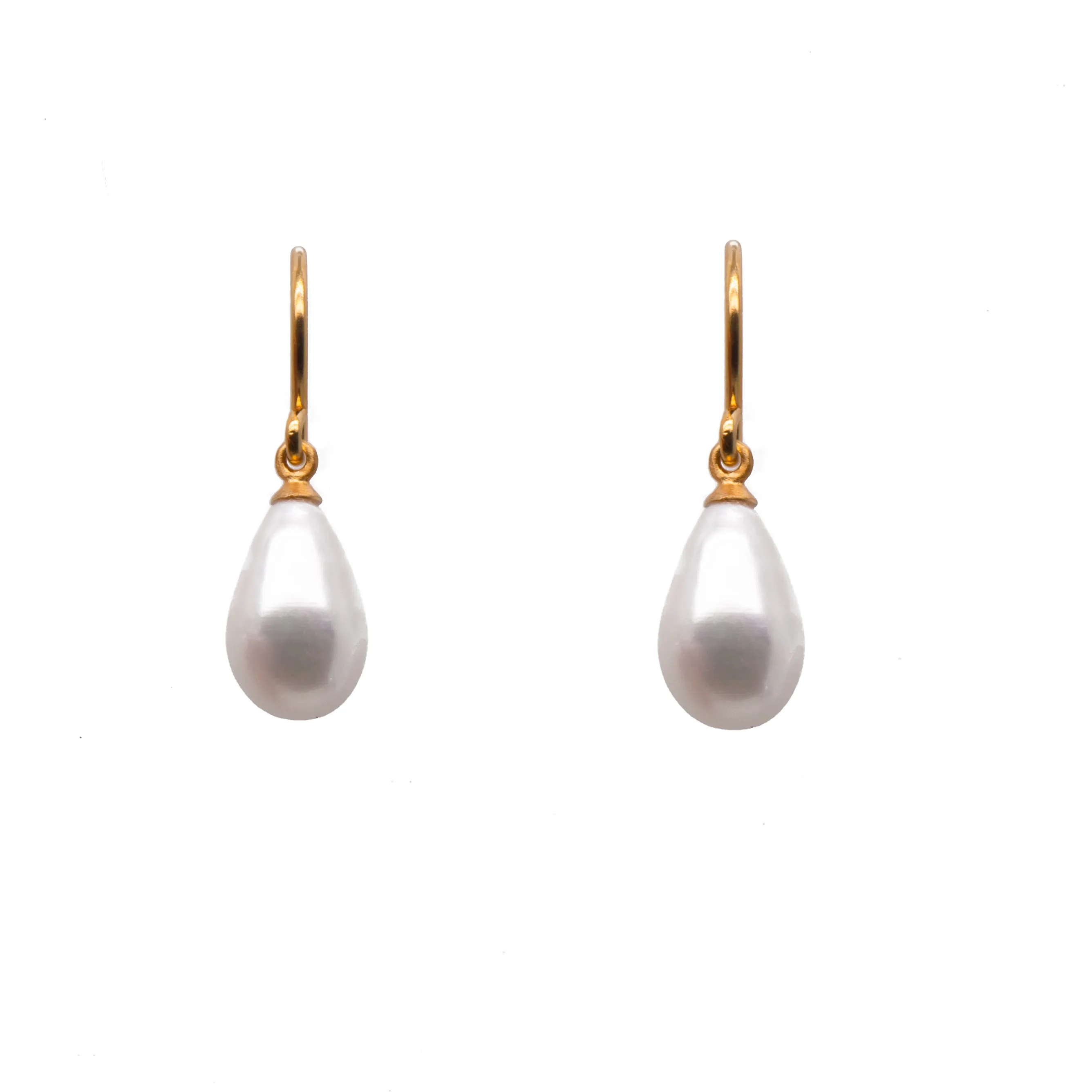 Signature Wire Drop Earrings 24K Gold Vermeil