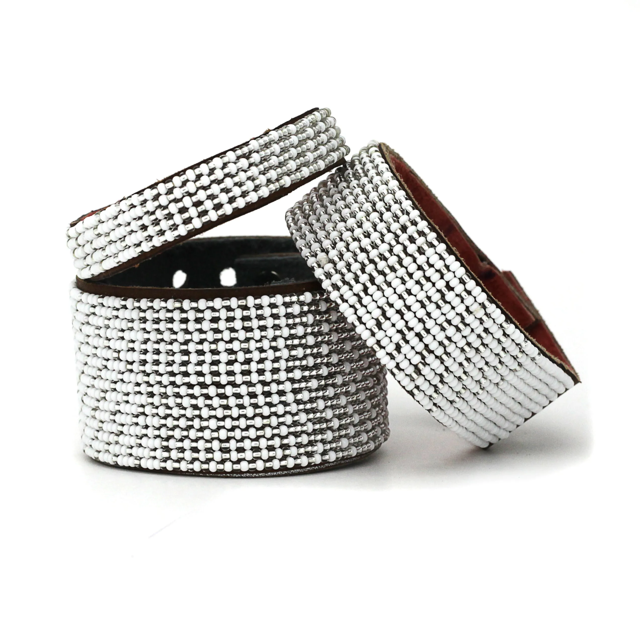 Silver and White Ombre - 3 Sizes