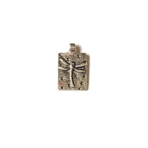 Silver Dragonfly-Fly Tag Charm