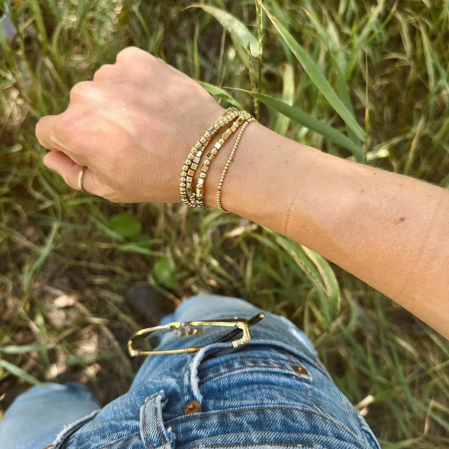 Square Beaded Bracelet