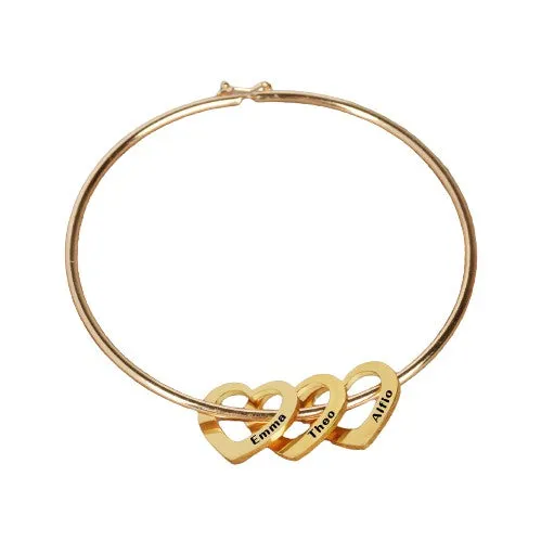 Stainless Steel Hearts Custom Bracelets For Women