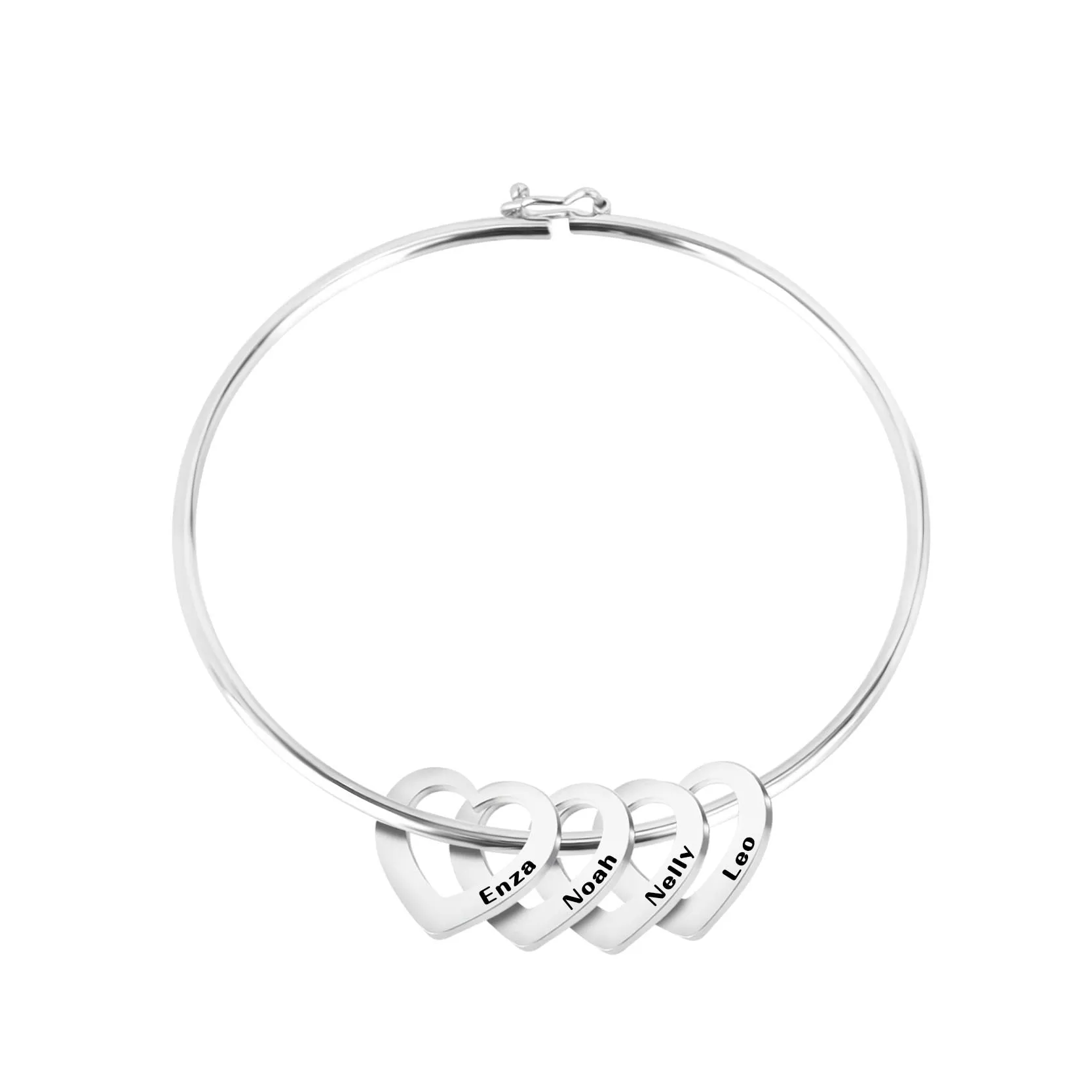 Stainless Steel Hearts Custom Bracelets For Women