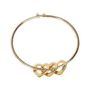 Stainless Steel Hearts Custom Bracelets For Women