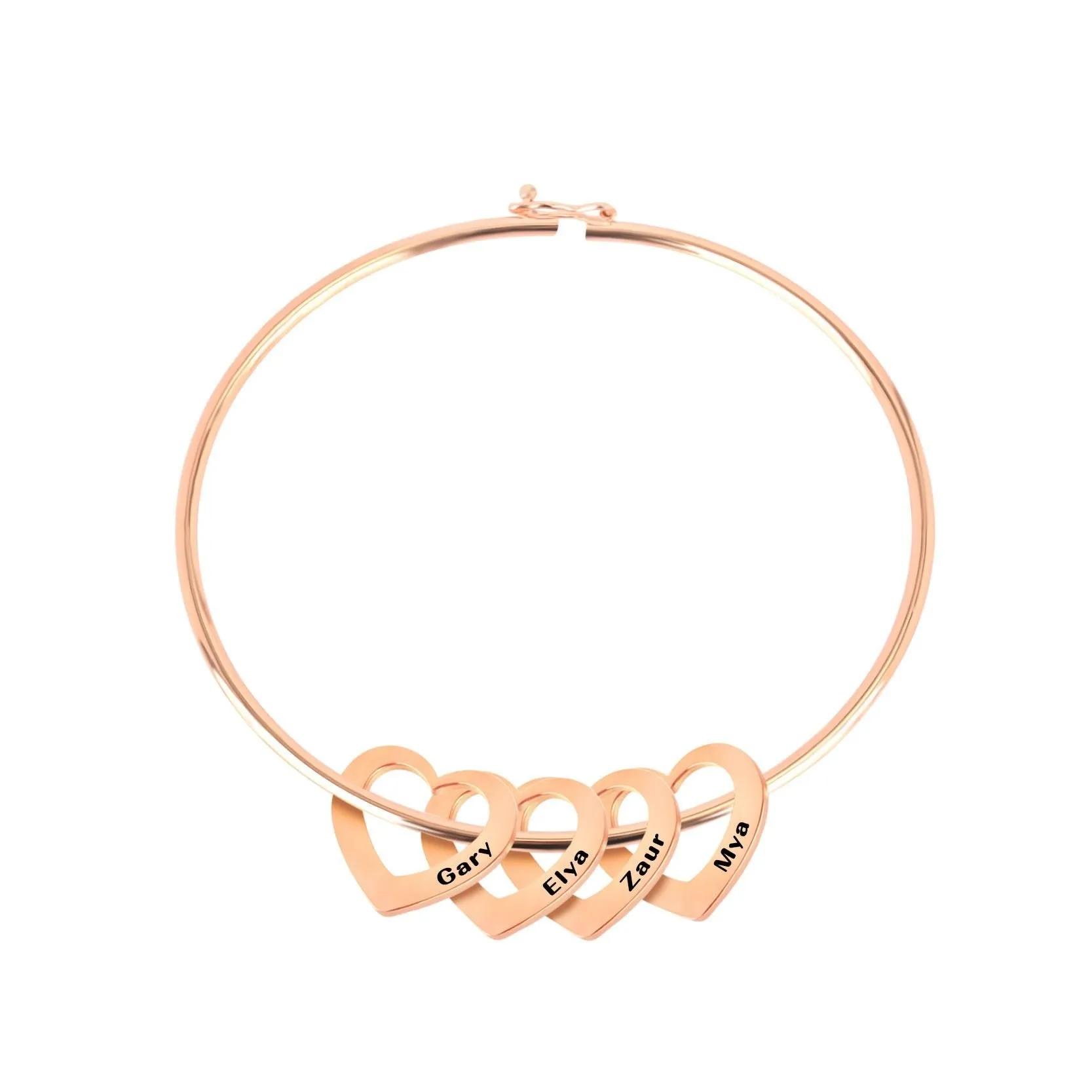 Stainless Steel Hearts Custom Bracelets For Women