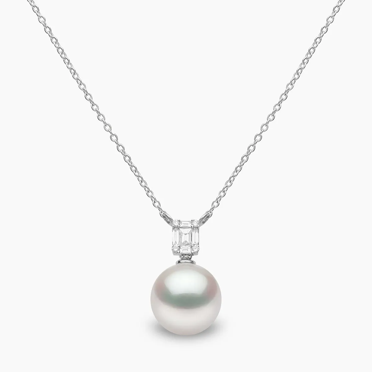 Starlight 18K Gold South Sea Pearl and Diamond Mini Skyline Pendant