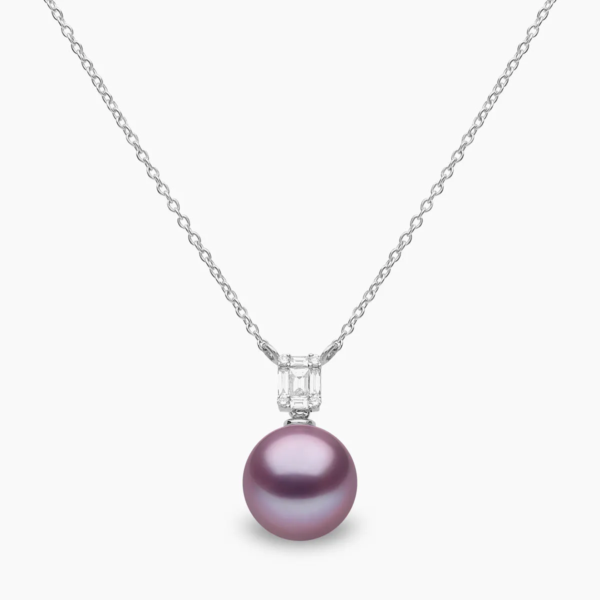Starlight 18K Gold South Sea Pearl and Diamond Mini Skyline Pendant