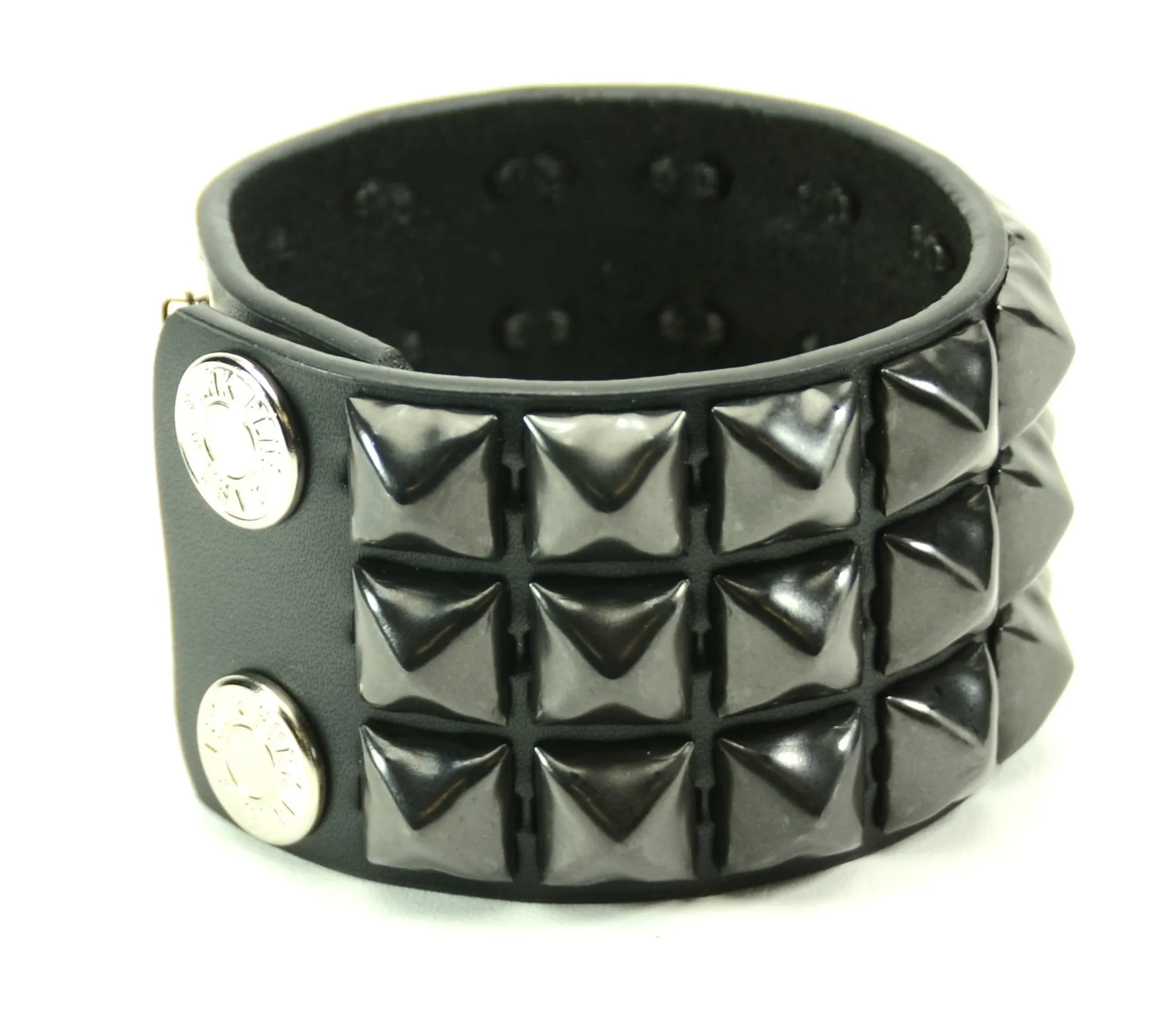 Studded Bracelet 3 Row Pyramid