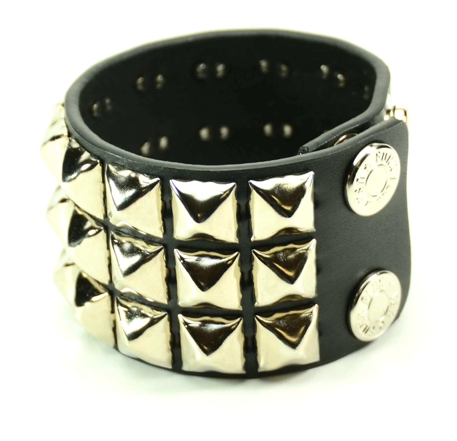 Studded Bracelet 3 Row Pyramid