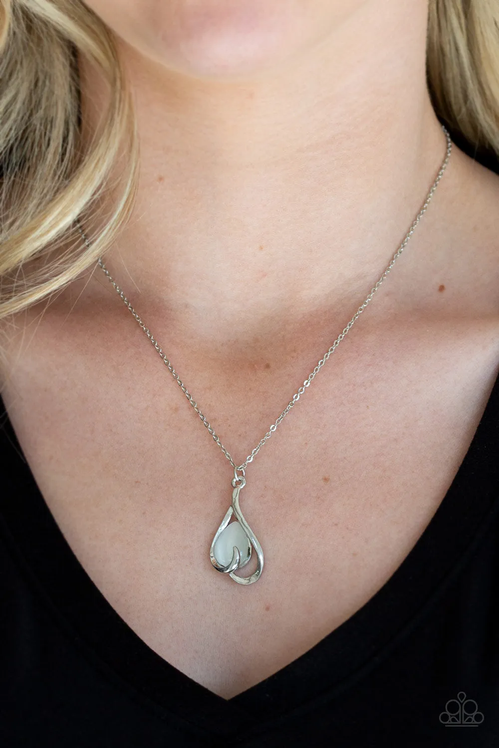 Tell Me A Love Story - White Necklace - Paparazzi Accessories