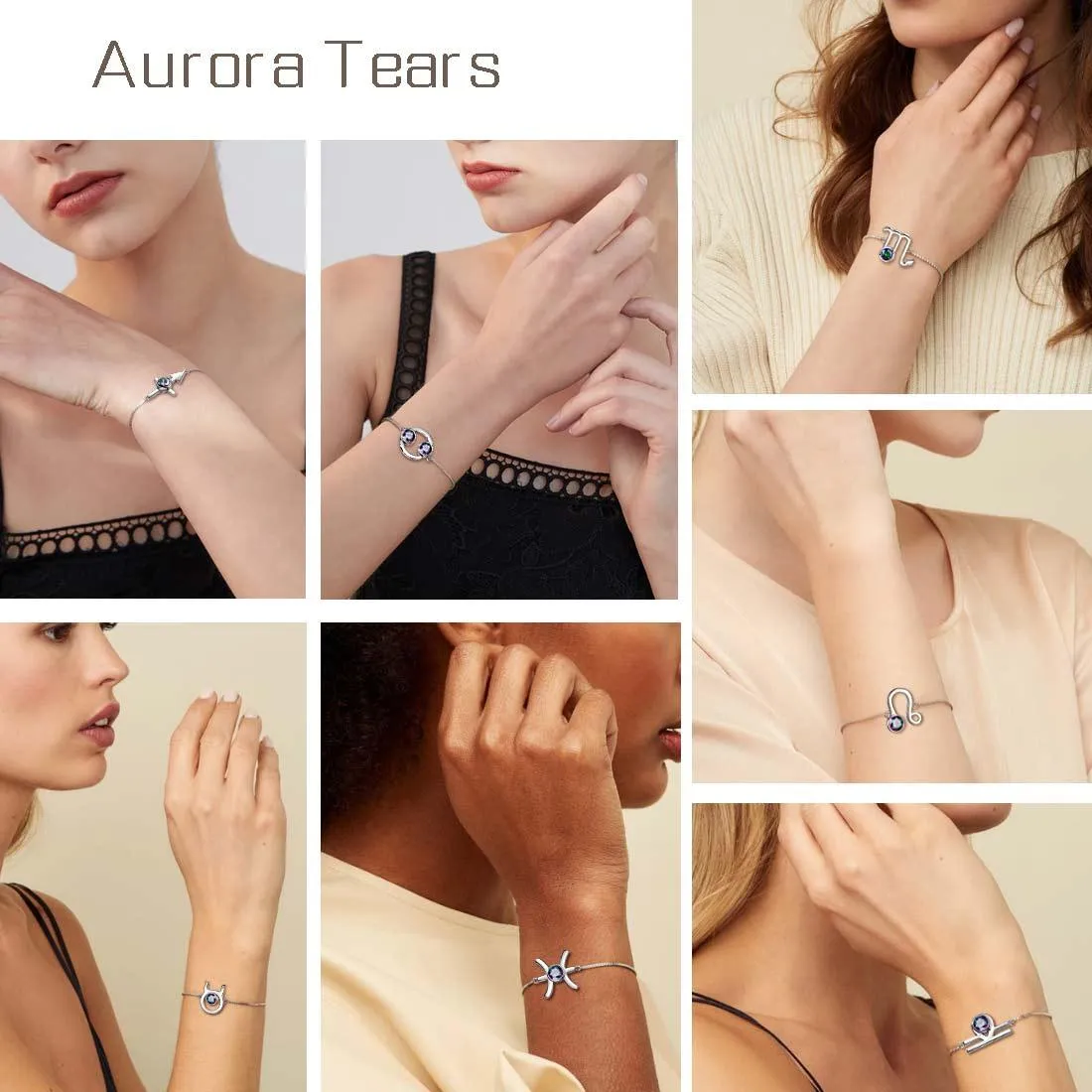 Tokyo Mart Taurus Bracelet Women Girls Jewelry Birthday Gift Mystic Topaz Sterling Silver