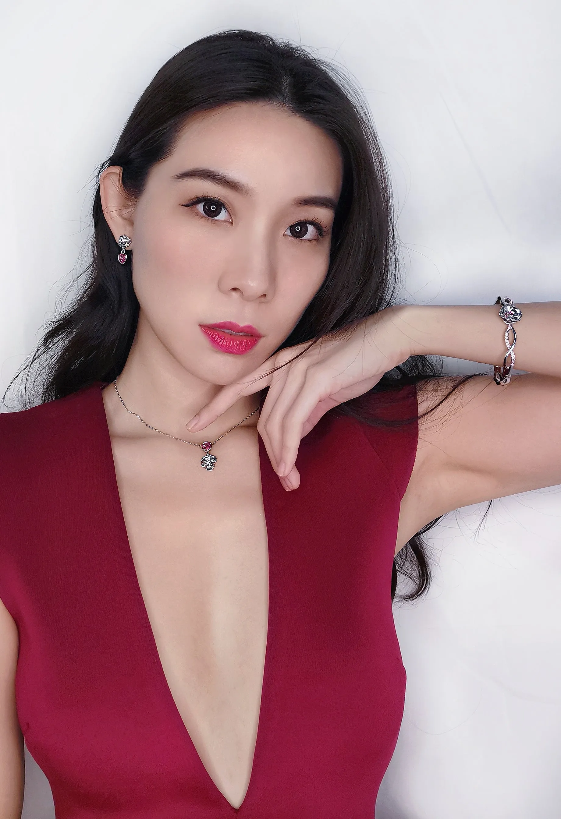Trilliant Rose Earrings