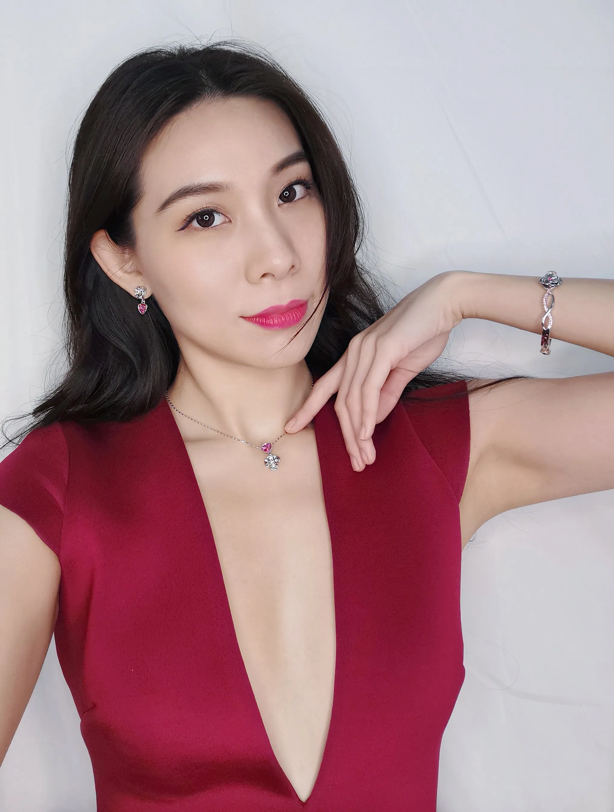 Trilliant Rose Earrings