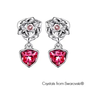 Trilliant Rose Earrings