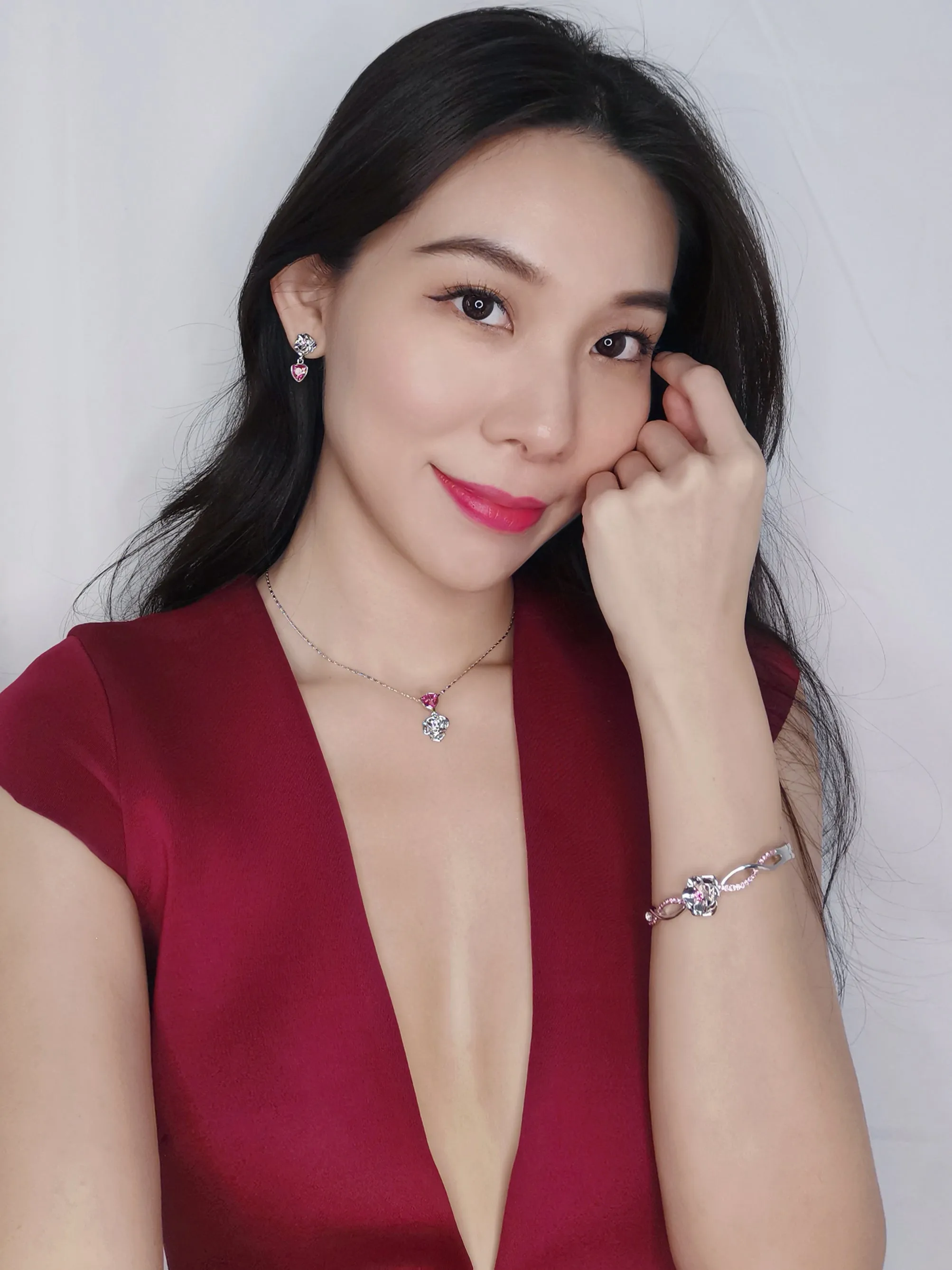 Trilliant Rose Earrings