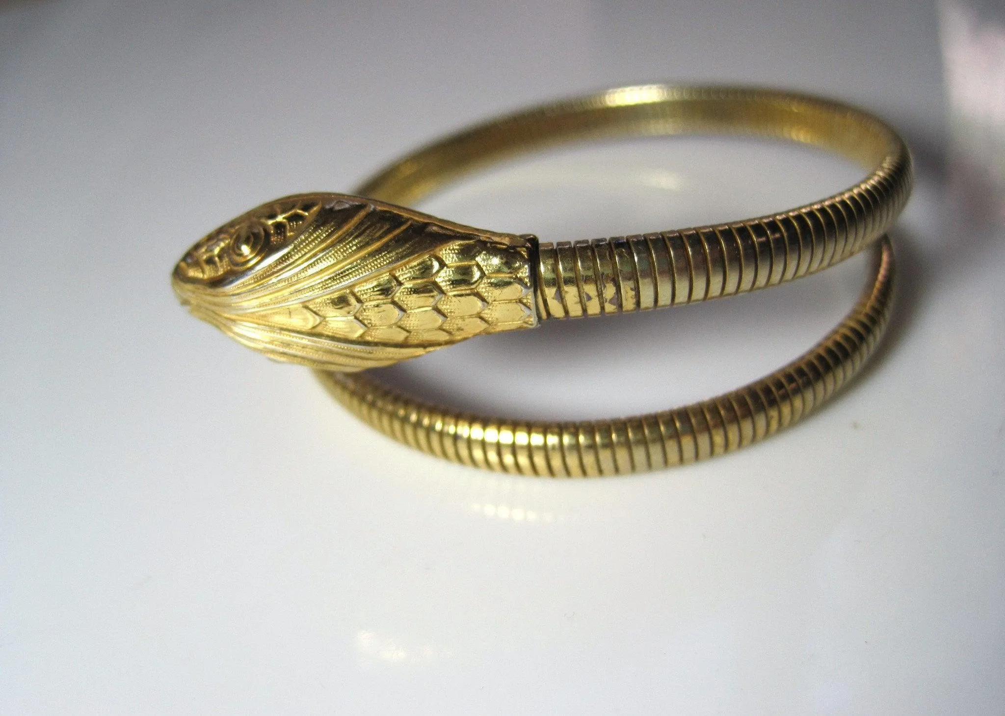 Vintage Single Coil Vermeil Sterling Forstner Bracelet