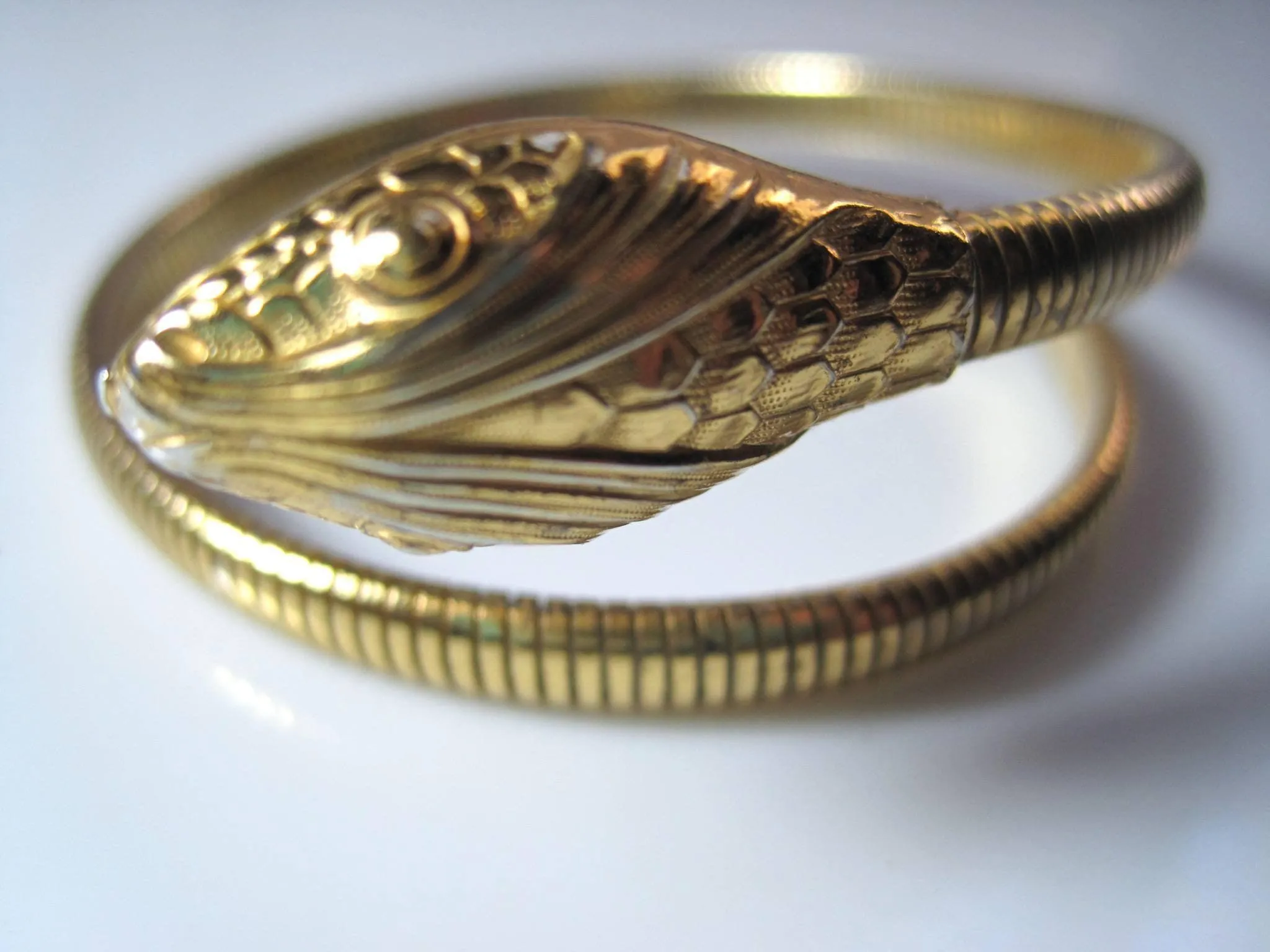 Vintage Single Coil Vermeil Sterling Forstner Bracelet